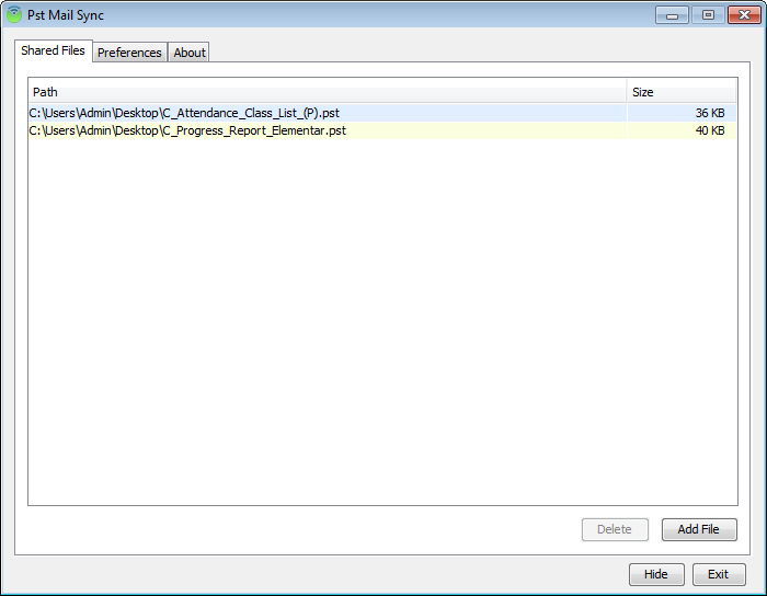 Pst Mail Sync - Screenshot #1