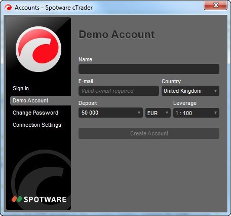 Spotware cTrader - Screenshot #1