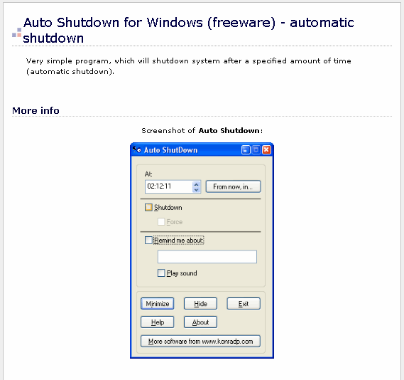 Auto Shutdown - Screenshot #7