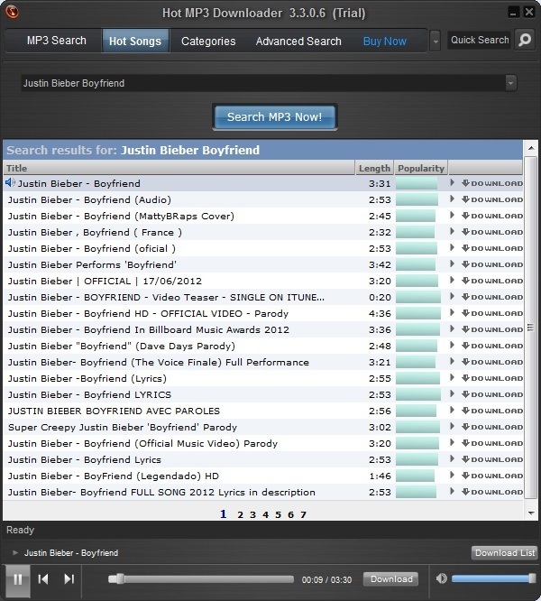 Hot MP3 Downloader - Screenshot #12