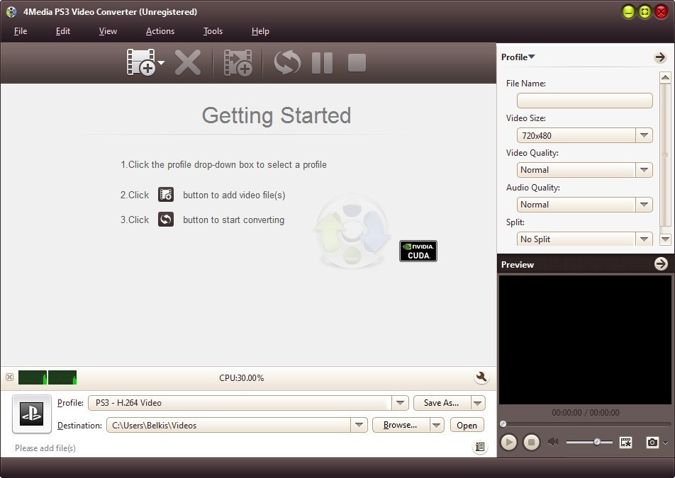 4Media PS3 Video Converter - Screenshot #4