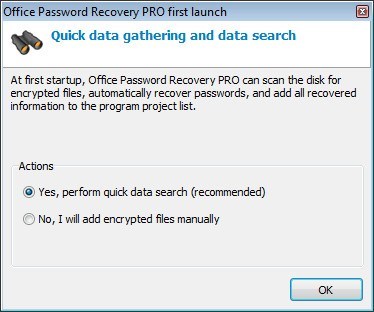 Office Password Recovery PRO - Screenshot #1