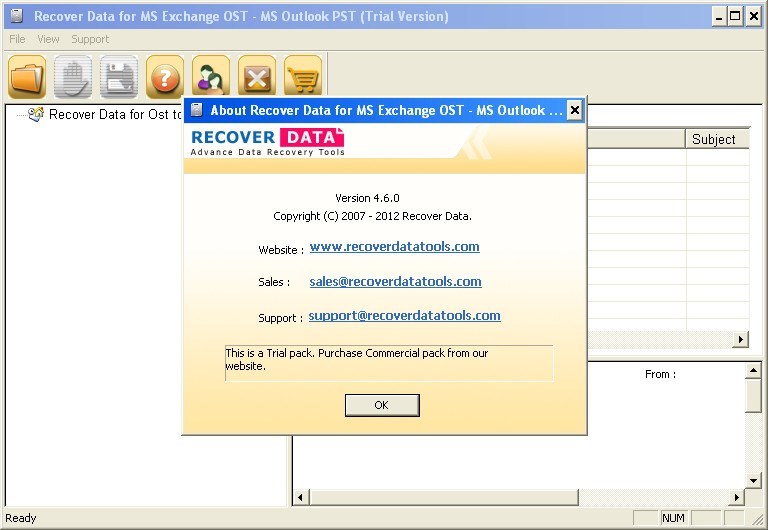 Recover Data for OST to PST - Screenshot #3