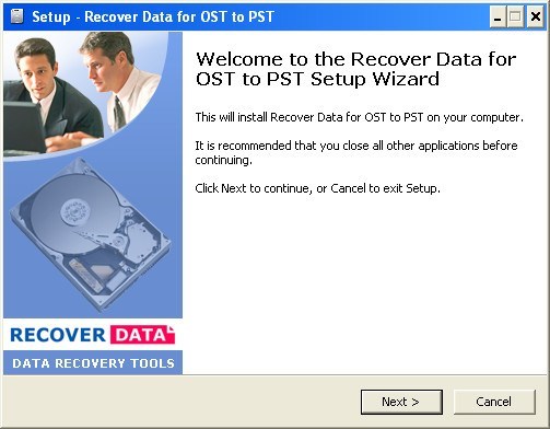 Recover Data for OST to PST - Screenshot #2