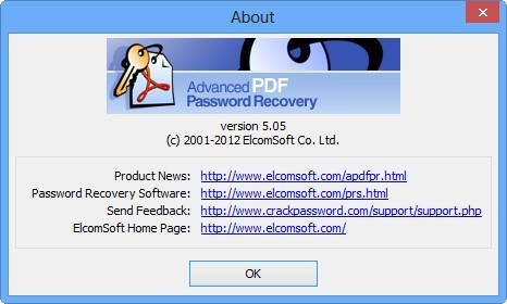 Advanced PDF Password Recovery - Screenshot #5