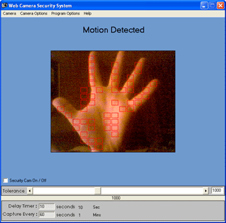 Web Camera Security System - Screenshot #1