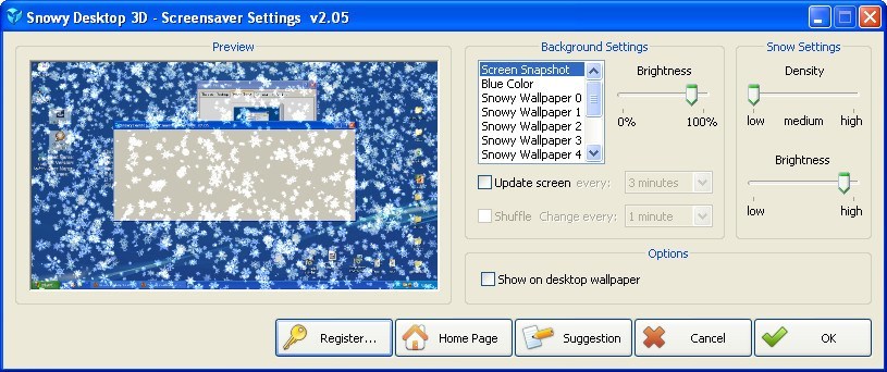 Animated Wallpaper - Snowy Desktop 3D - Screenshot #7