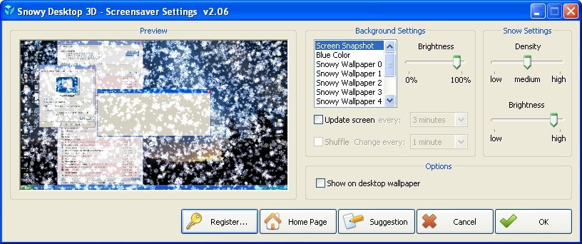 Animated Wallpaper - Snowy Desktop 3D - Screenshot #6