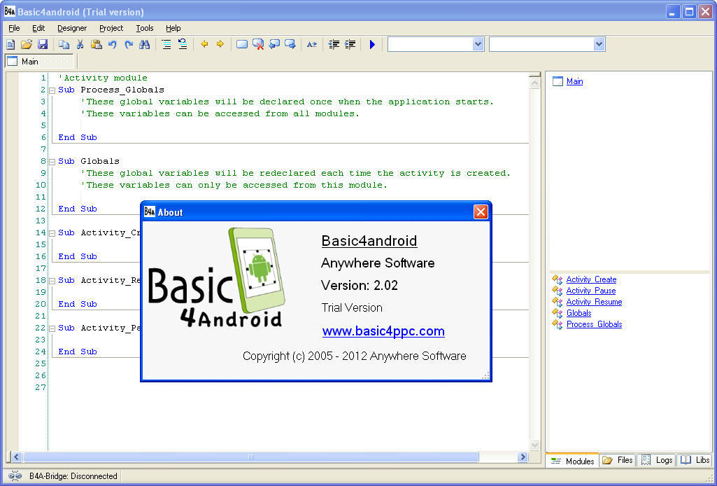 Basic4android - Screenshot #10