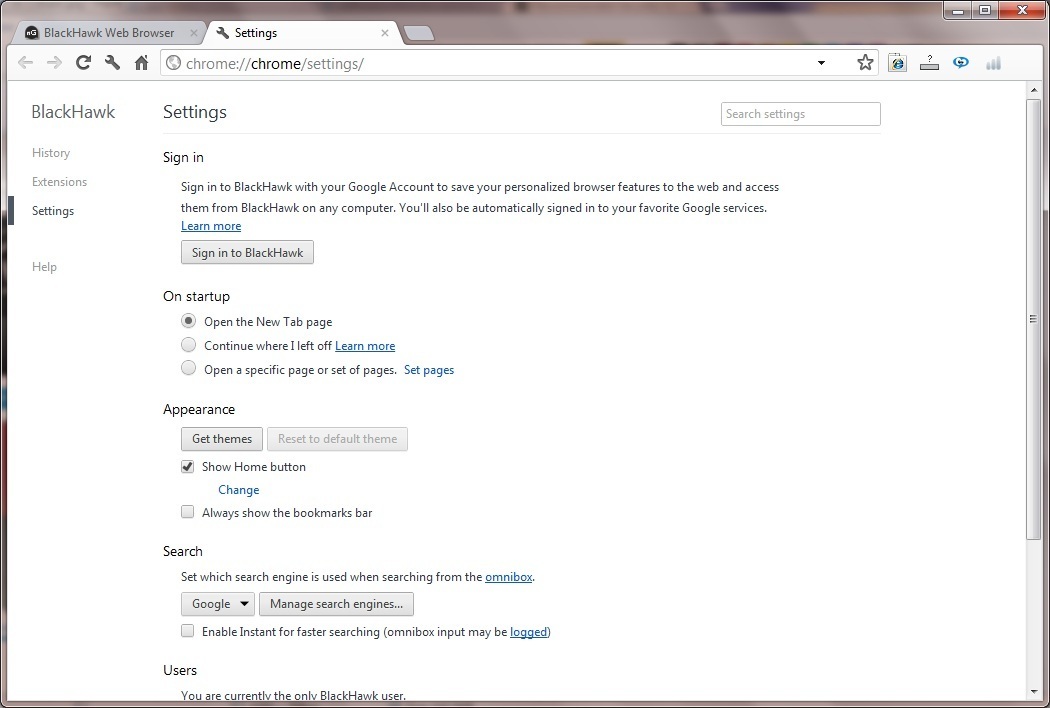 BlackHawk Web Browser - Screenshot #17