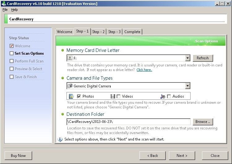 CardRecovery - Screenshot #6