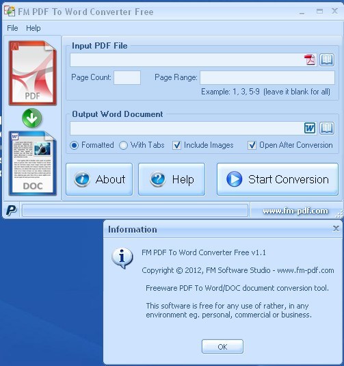 FM PDF To Word Converter Free - Screenshot #7