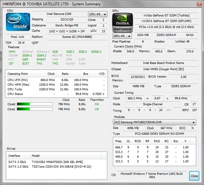 HWiNFO64 - Screenshot #4