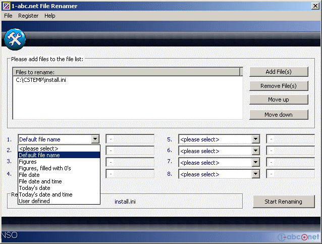 1-abc.net File Renamer - Screenshot #3