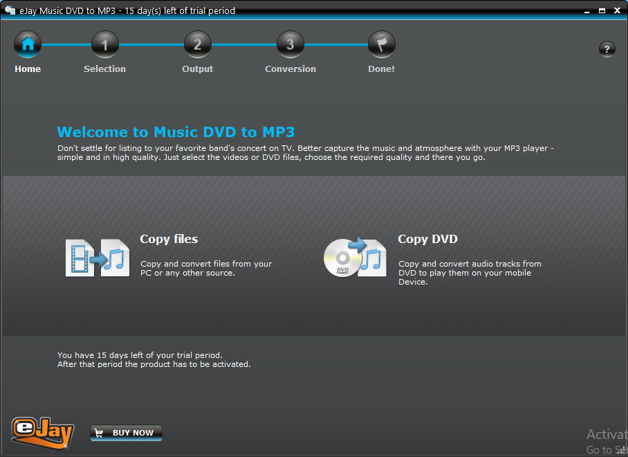 eJay Music DVD to MP3 latest version Get best Windows software
