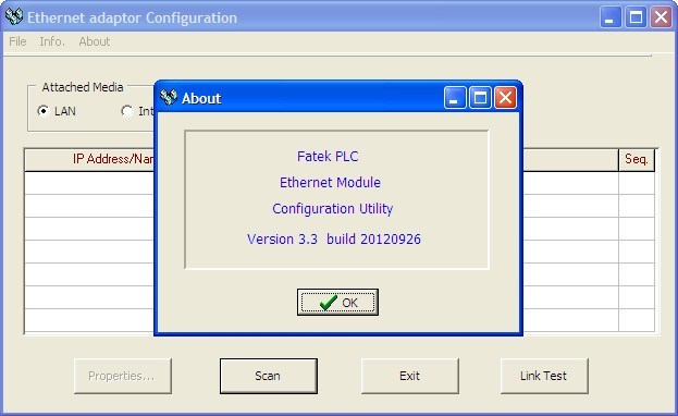 Fatek Ethernet Module Configuration tool - Screenshot #1