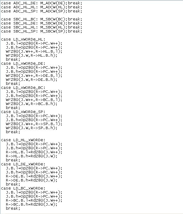 Z80 Portable Emulation Package - Screenshot #1