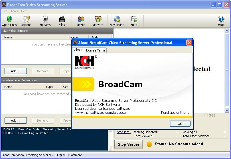 BroadCam Video Streaming Server latest version Get best Windows software