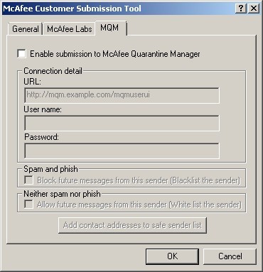 McAfee Customer Submission Tool - Screenshot #2