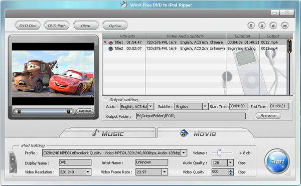 download the new version for ipod WinX DVD Copy Pro 3.9.8