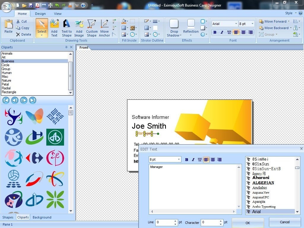 Business Card Designer 5.23 + Pro download the new for windows