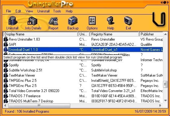 Uninstaller Pro - Screenshot #5