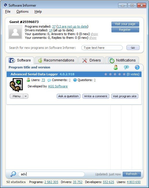 Advanced Serial Data Logger download for free SoftDeluxe
