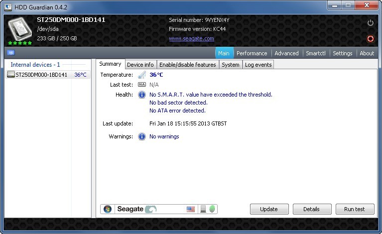 HDD Guardian - Screenshot #4