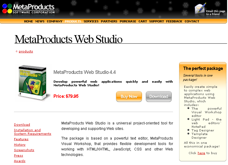 MetaProducts Web Studio - Screenshot #4