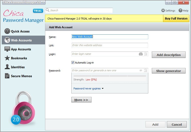 Chica Password Manager - Screenshot #5