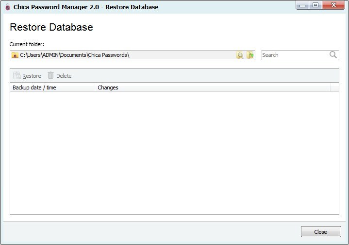 Chica Password Manager - Screenshot #1