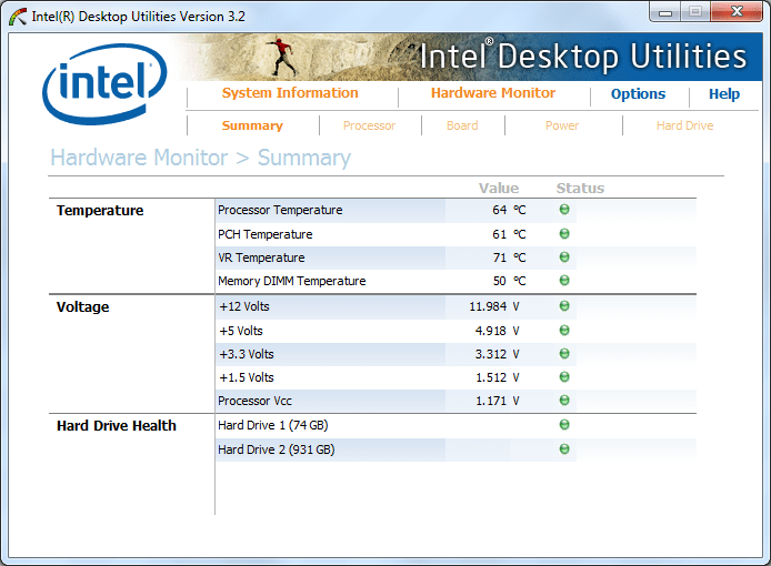 Intel Desktop Utilities - Screenshot #1