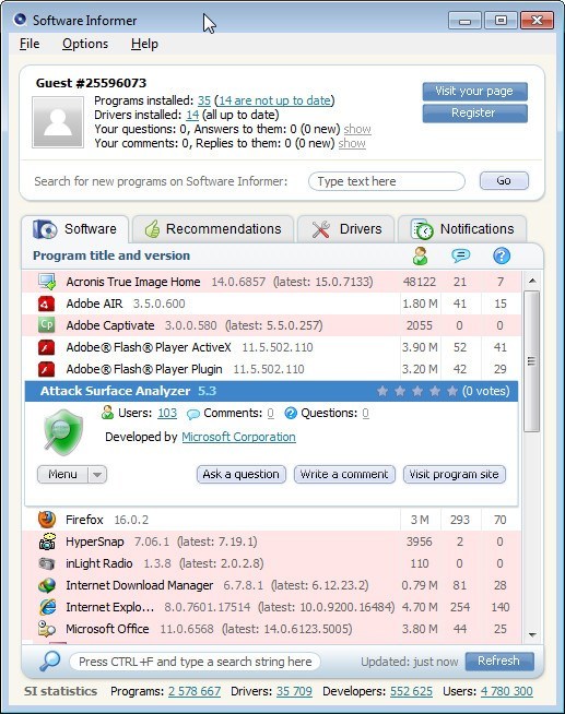 Attack Surface Analyzer Windows 10 – ILOC