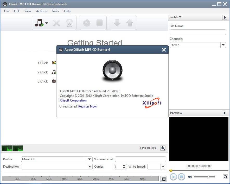 Xilisoft MP3 CD Burner - Screenshot #4
