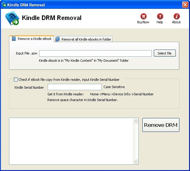 kindle drm removal online