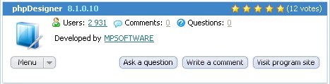 phpDesigner - Screenshot #2
