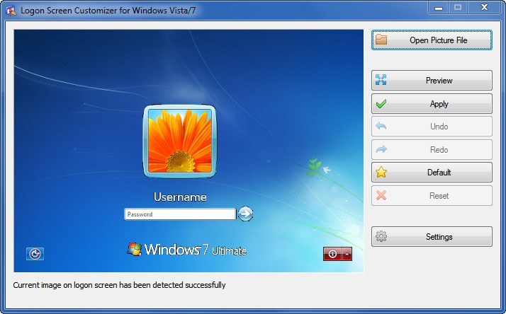 VSLogonScreenCustomizer - Screenshot #1
