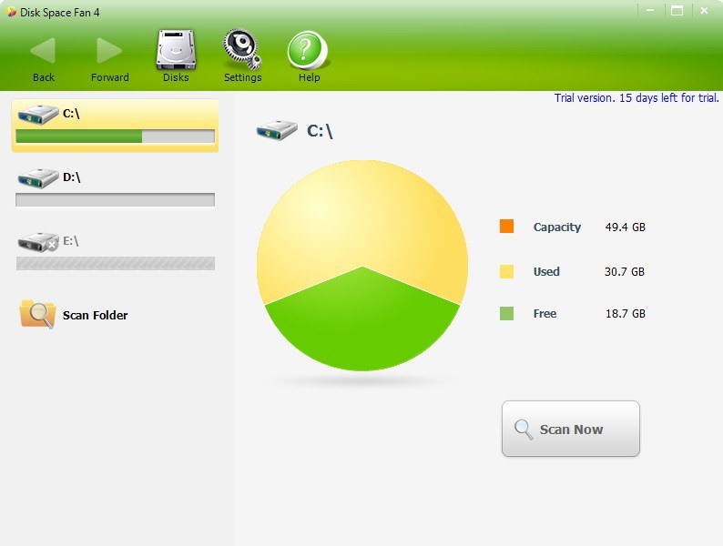 Disk Space Fan download for free SoftDeluxe