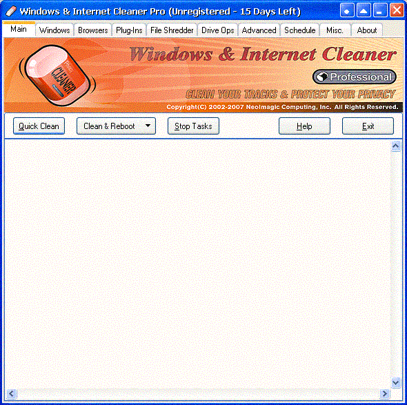 Windows & Internet Cleaner Pro - Screenshot #8