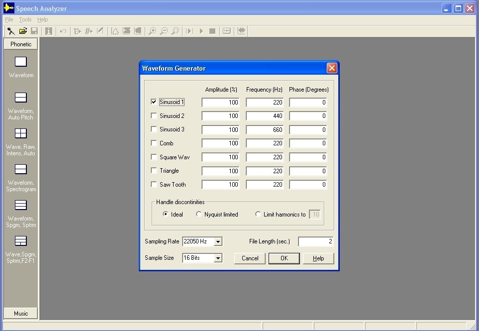 speech analyzer