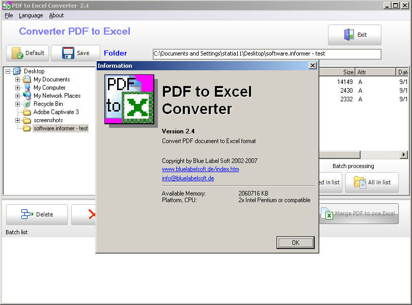 safe free pdf to excel converter