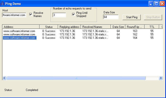 Magneto Software ICMP ActiveX Control - Screenshot #2