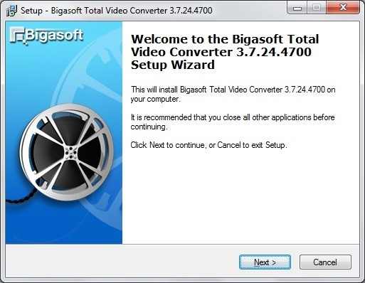 bigasoft total video converter stop working