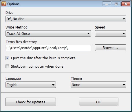 Free Audio CD Burner - Screenshot #1