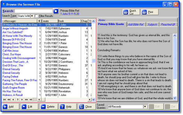 Easy Sermon Organizer - Screenshot #4