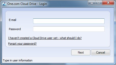One.com Cloud Drive - Screenshot #1