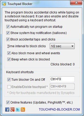 Touchpad Blocker - Screenshot #3