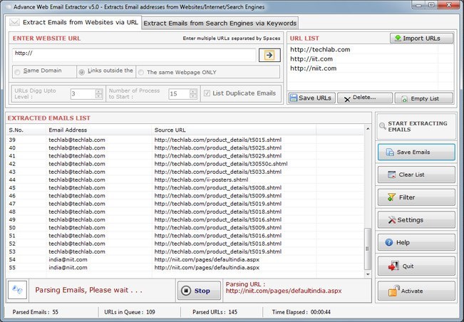 lite 1.4 email extractor