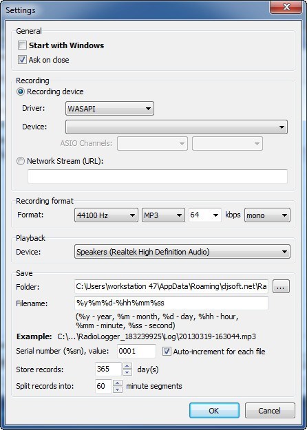 RadioLogger - Screenshot #2