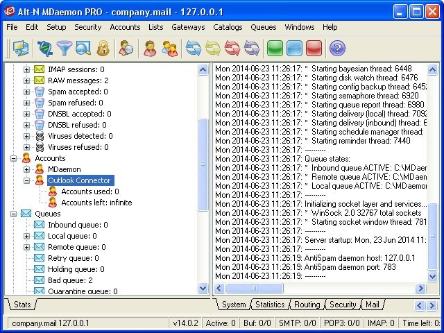 Mdaemon outlook connector настройка